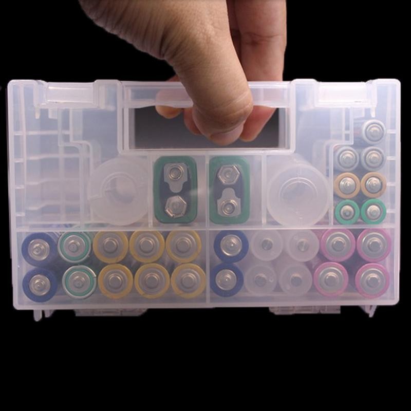 CMinYP Hộp Đựng Pin Nhựa Hộp Bảo Quản Người Tổ Chức Cho AA AAA C D 9V Pin Glory