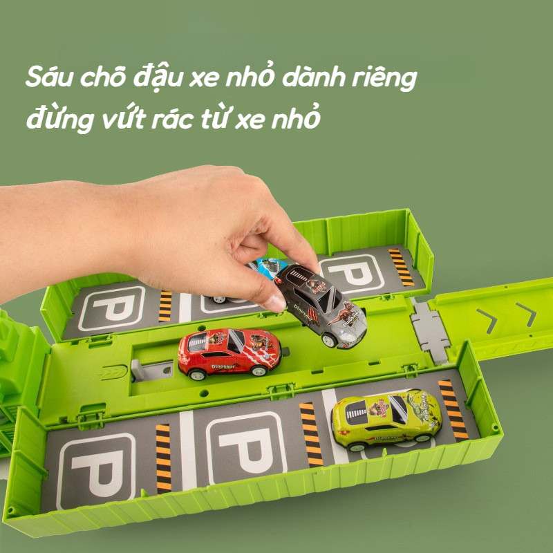 Đồ Chơi Xe Khủng Long, bộ đồ chơi nhiều con khủng long, Đồ chơi ô tô đường ray biến hình khủng long, đồ chơi cho bé trai