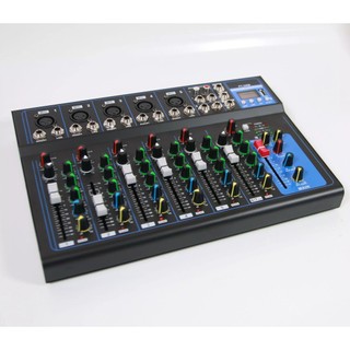 Bàn Trộn Mixer F7 USB - 7 Kênh - Chống Hú Tuyệt Đối - Hát Livestream, Nâng Cấp Âm Thanh Loa Kéo, Âmli, Dàn Karaoke