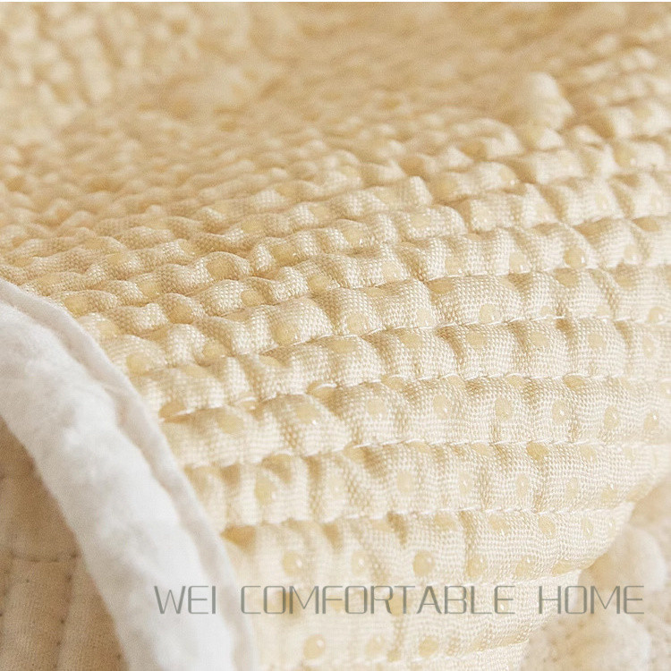 Rửa Nguyên Chất Cotton Sọc Chống Trơn Trượt Đệm Ghế Sofa Kết Hợp Hình Chữ L Đệm Sofa Vỏ Khăn Cotton Nguyên Chất Đệm