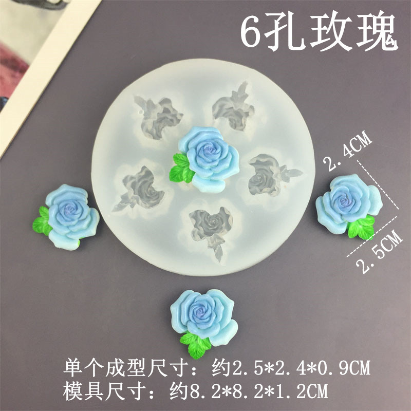 Khuôn silicon sô cô la, fondant, trang trí bánh: cúc, hồng, mẫu đơn, camellia