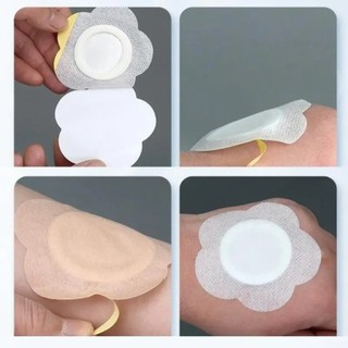 ROLY 50 miếng dán rốn dùng một lần, Nhãn dán gói dầu thầu dầu thoáng khí tự dính, Miếng dán ngực vải không dệt dành cho nữ