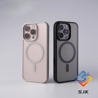 Ốp điện thoại chống sốc từ tính chống vân tay mờ cho iPhone 17 Pro Max 16 15 14 13 12 11 Pro Max 14 / 15 / 16 Plus Vỏ bảo vệ mỏng có nam châm mạnh