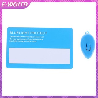 E-WOITD 1 Cái Đèn Pin Chống Ánh Sáng Xanh & 1 Thẻ LED Nhựa Đèn Pin Kính Thử HNVN