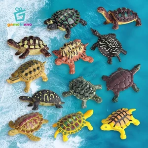 Gamchiano 12 / Bộ Mô Phỏng Động Vật Rùa Series Mô Hình Nhân Vật Biển Rùa Tượng Playset Lớp Học Dự Tiệc Cung Cấp Máy Tính Để Bàn Trang Trí