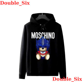 Áo Hoodie Mô Chi Nô Gấu Mũ Xanh Double - Six.Áo Nỉ, Áo Sweter Dày Dặn Dáng Rộng