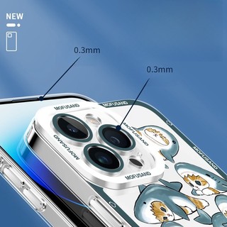 Ốp Điện Thoại Cho Samsung Galaxy Note 20 Ultra S10 10 Plus Lite A56 A36 A26 A55 A35 M54 F54 M23 M60 Mfu Cát Cá Mập Mèo Nóng Dễ Thương Trong Suốt Ngộ nghĩnh Silicon Hoạt Hình