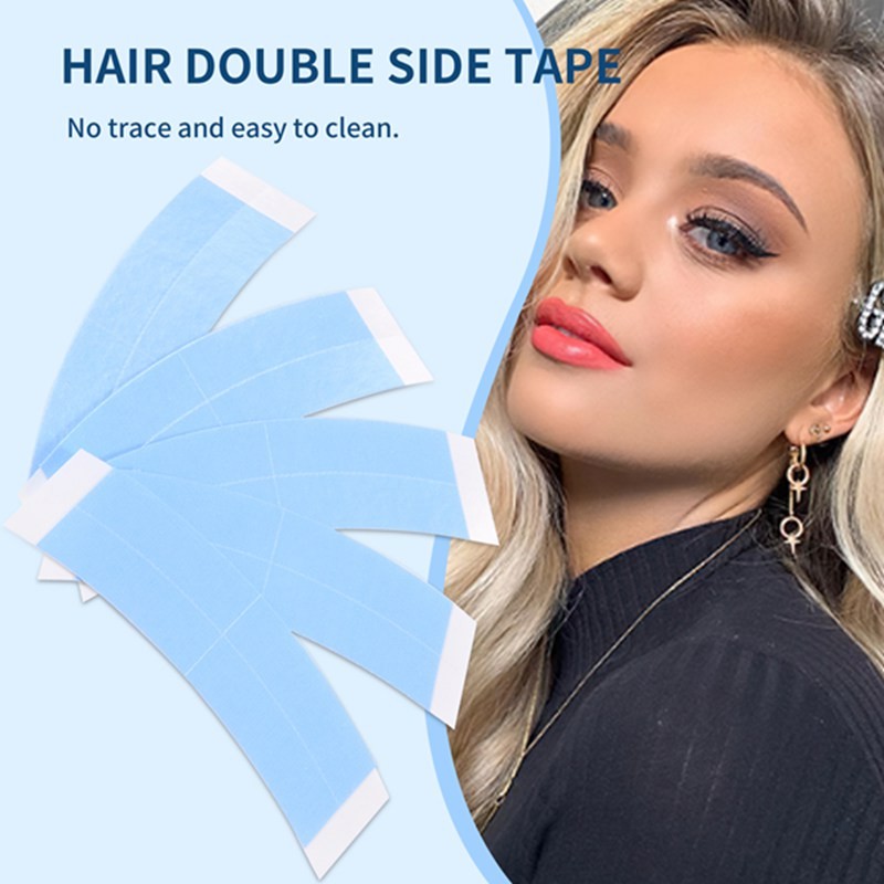 36Pc / lốc Màu Xanh Cố Định Đôi Băng Tóc Giả Dính Mở Rộng Tóc Chống Thấm Nước Cho Toupee Ren Tóc Giả Phim Có Đường Xén