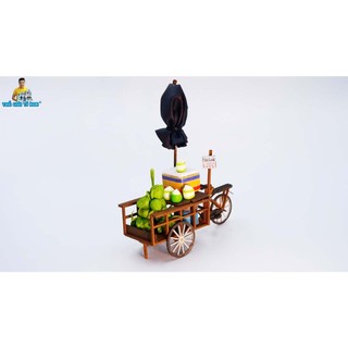Mô hình gỗ tự lắp ráp DIY - Thế Giới Tí Hon - Xe Hàng Rong- XE DỪA- HR17 (Sản phẩm chưa kèm keo)