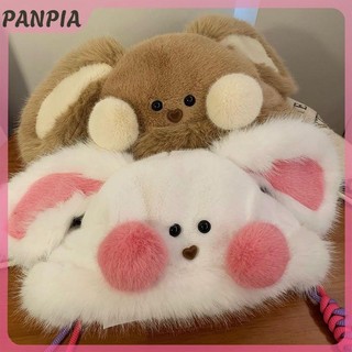 PNPIA-Warm Dễ Thương Nữ Chó Con Tai Di Chuyển Sang Trọng Mũ Thu Đông Cô Gái Ngọt Ngào Dày Chống Lạnh Bảo Vệ Tai Dệt Kim