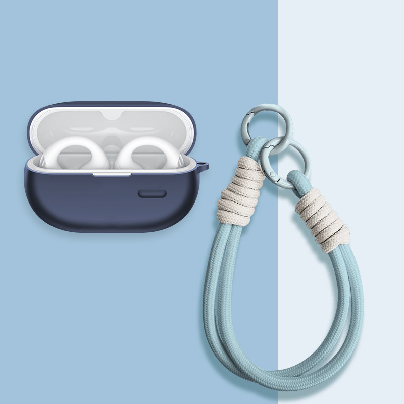 Dành Cho SoundPEATS PearlClip Pro / CC Pro Vỏ Tai Nghe Silicon Vỏ Mềm Chống Sốc Có Thể Giặt Được Vỏ Bảo Vệ Tai Nghe Nhét Tai Da Có Dây Buộc