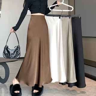 Váy đuôi cá Satin gợi cảm hình AE S-2XL 5 màu