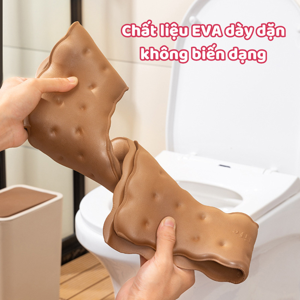 Tấm Lót Bồn Cầu Silicon EVA Êm Ái Kèm Tinh Dầu Tỏa Hương Thơm Chống Thấm Bốn Mùa Hình Ngộ Nghĩnh