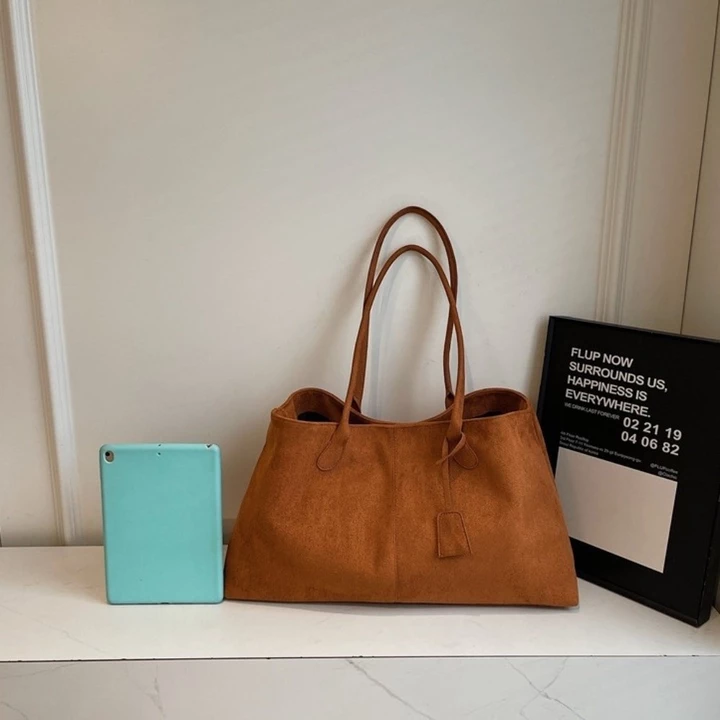 Women's Korean-Style Suede Handbag – 7