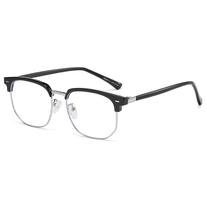 Mẫu nửa khung kính cận thị chống ánh sáng xanh HD, style cá tính dành cho giới trẻ