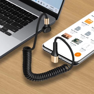 Cáp nguồn USB sang Type C tích hợp mạnh BTM với cáp truyền dữ liệu cấu trúc lò xo linh hoạt để truyền nguồn nhanh