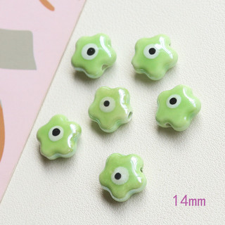 Tai Nạn Hoa Nhiều Màu Sắc Năm Cánh Hoa Trẻ Em Hạt Gốm Tự Làm Handmade Đính Hạt Chất Liệu Vòng Cổ Vòng Tay Bông Tai Phụ Kiện