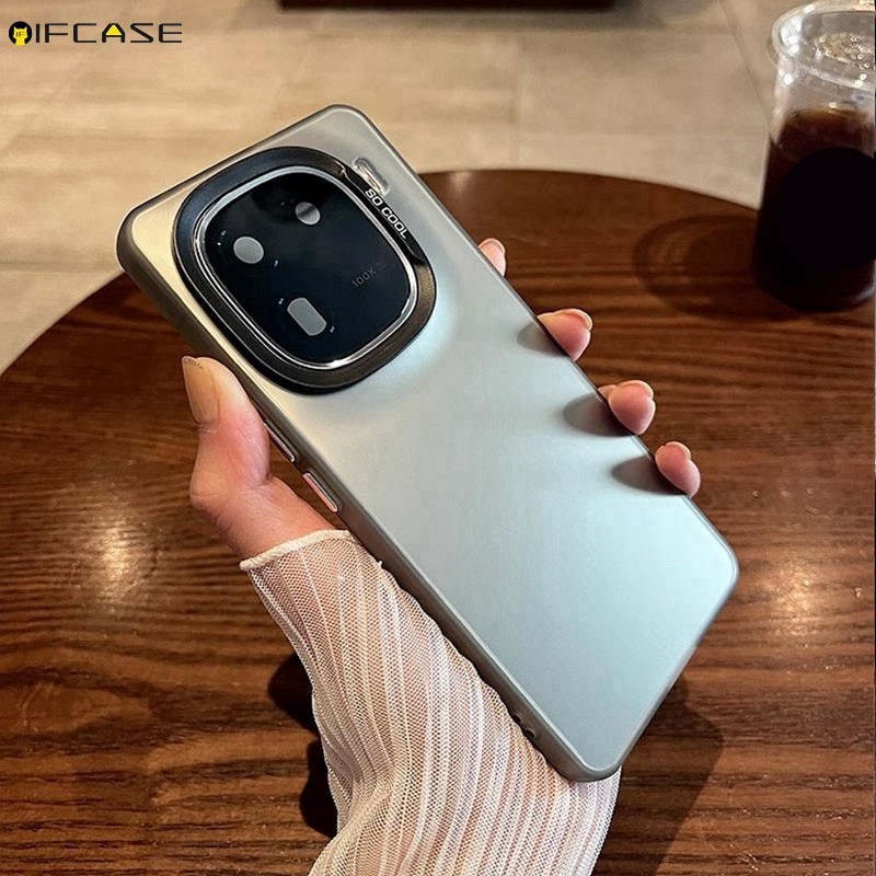 Dành Cho iQOO Z9 Turbo Z9x Z8 Z7i Z5x Z3 Z1 U5x U3x U3 U1x Ốp Điện Thoại Laser Sáng Bóng Kinh Doanh Mờ Mờ Mờ Sang Trọng Bé Trai Bé Gái Đen Trắng Bạc Vỏ Đơn Giản Ốp Lưng