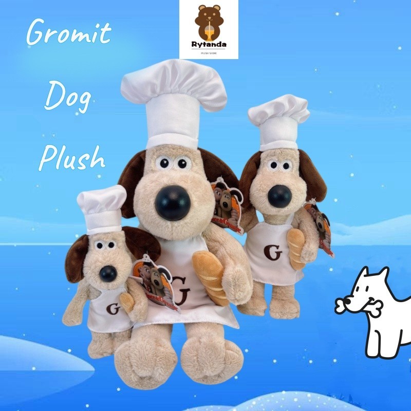 Dễ Thương Wallace & Gromit Dog Chó Sang Trọng Đồ Chơi Đầu Bếp Gromit Chó Sang Trọng Đồ Chơi Ngộ nghĩnh Chó Gromit Hoạt Hình Búp Bê Sang Trọng Mềm Đồ Chơi Cho Bé Đồ Trang Trí Đẹp Quà Tặng Sinh Nhật Trẻ Em Quà Tặng Giáng Sinh