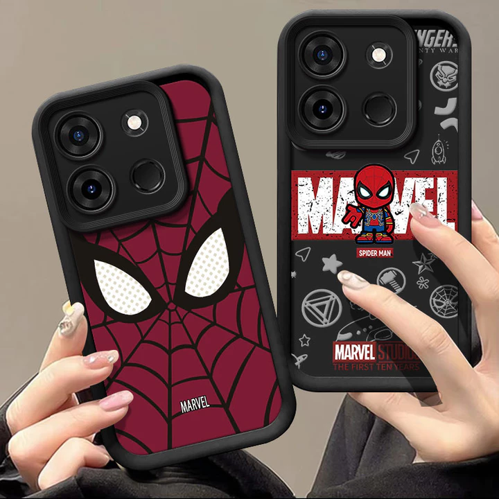 Ốp lưng Infinix Smart 7 X6515 Ốp lưng Tecno Spark Go2023 Pop7 Pro, Vỏ điện thoại hình con bướm màu hồng và cậu bé ngầu, Vỏ điện thoại Camera bảo vệ cạnh cao KLQTY