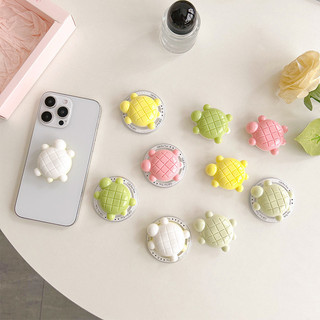 Phim Hoạt Hình Rùa Tròn Từ Tính Giá Đỡ Điện Thoại Cho Magsafe Case Và IPhone 15 14 13 12 Pro Max 14 Plus Có Thể Gập Lại Pop Ring Grip Co Giãn Để Bàn Màu P2