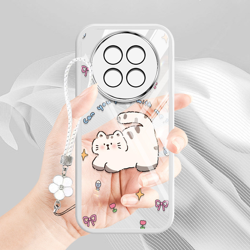 Ốp Điện Thoại YBD Cho Realme 14 Pro + Realme 14T 5G Realme 13 Pro + Realme 12X Realme 12 Pro Plus Realme 12 + Họa Tiết Mèo Con Dễ Thương Với Hangi