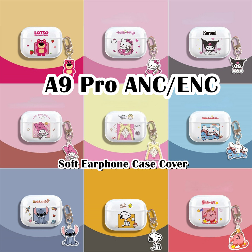 [Ngôi sao tương lai] Dành cho vỏ A9 Pro ANC / ENC Vỏ tai nghe Vỏ silicon mềm trong suốt hoạt hình