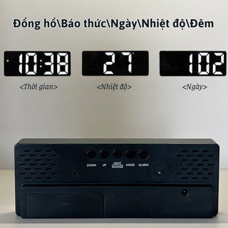 Gấu Bê Khay Ống Heo Đa Năng MYD.23 & Đồng Hồ LED Báo Thức, Trang Trí Phòng Ngủ