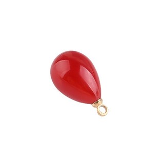 Nhẫn giả ngọc trai giọt nước đỏ, DIY handmade trang sức bông tai và vòng cổ