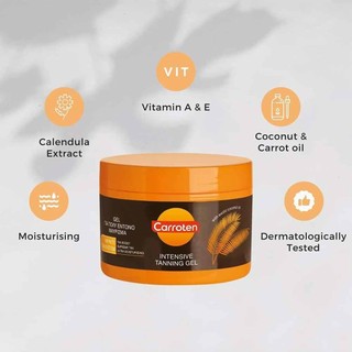 CARROTEN INTENSIVE QUICK EXPRESS TANNING GEL COCONUT SCENT 5.07oz /150ml