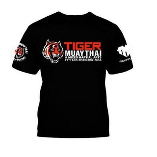 Thailand Tiger Quick-Drying T-shirt MMA Fighting UFC Comprehensive Fighting Sports Sanda Fitness Breathable Short Sleeve Thai Style dPSu