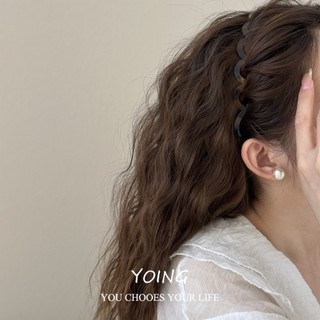 Yoing / đơn giản Thời trang phù hợp với mọi phong cách Niche Wave Headband Phụ kiện tóc nữ