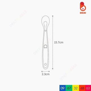 Thìa ăn dặm Jubon chất liệu silicon an toàn cho bé