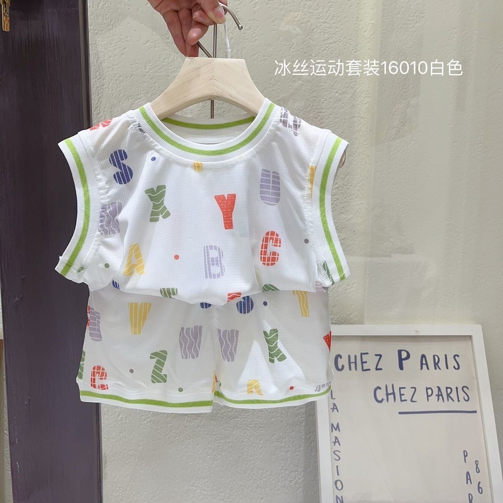 Bộ quần ngắn tay cho bé gái, bé trai set bộ trẻ em unisex chất cotton giấy thoáng mát họa tiết hoạt hình QCCC 16002