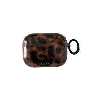 Vỏ bảo vệ AirPods thế hệ thứ 3 mới màu nâu sọc màu hổ phách AirPods Pro2nd Tai nghe EarPods Vỏ có móc