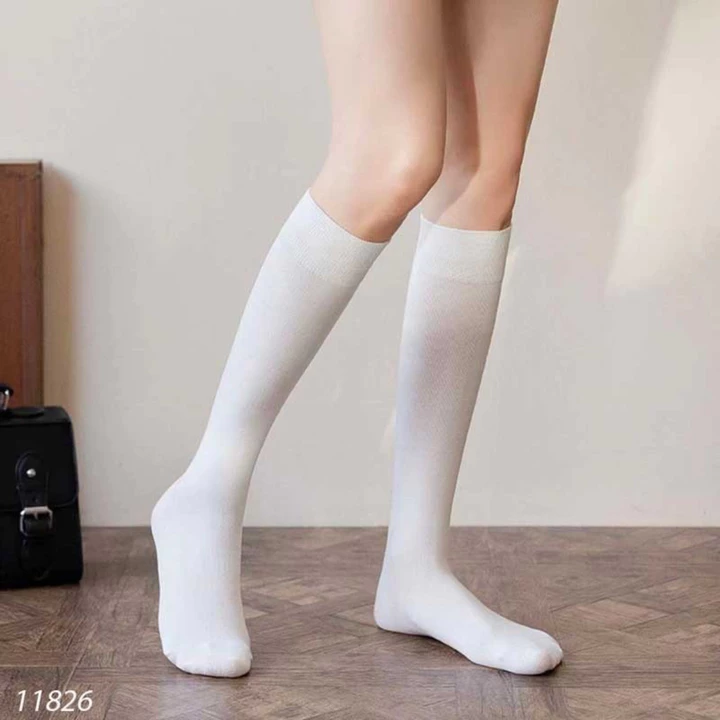 Zxyouping jk Gothic Tất / Tất ngắn / Tất bắp chân / Tất đầu gối / Tất trên đầu gối / Tất cao / Tất đồng phục jk / Học sinh Hàn Quốc Tất & Vớ trắng đen – 3