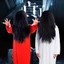 DARON Nữ Ma Trang Phục, Trắng Đỏ Sadako Trang Phục Halloween, Kinh Dị Sáng Tạo Khủng Bố Hóa Trang Đáng Sợ Quần Áo Hiệu Suất Phù Hợp Với