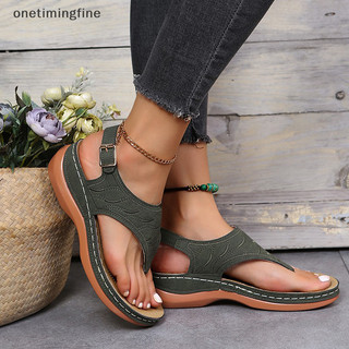 Onetimingfine Xăng đan Nữ Đế Mềm Nêm Giày Nữ Mùa Hè Sandal Giày Cao Gót Xăng đan Nữ Nêm Sandalias Mujer VN