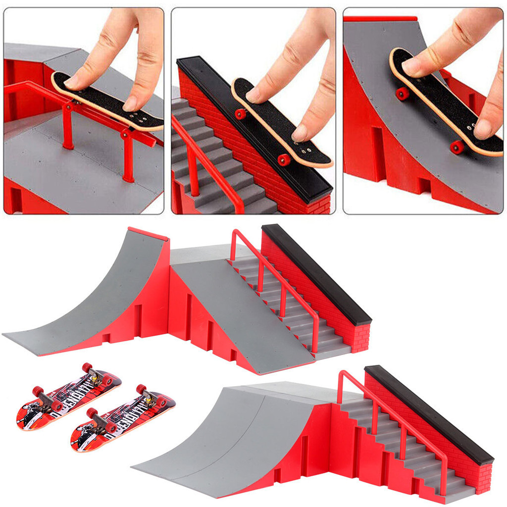 Mini Fingerboard Ngón Tay Skate Park Ramp Kit Tech Deck Board Ultimate ...