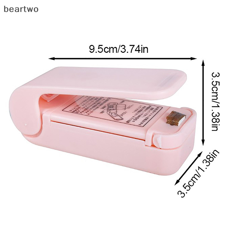 < Beartwo > 1 Gói Máy Niêm Phong Di Động Niêm Phong Túi Nhựa Nhiệt Túi Thực Phẩm Áp Lực Tay Nhiệt Niêm Phong Máy Dụng Cụ Nhà Bếp Đẹp