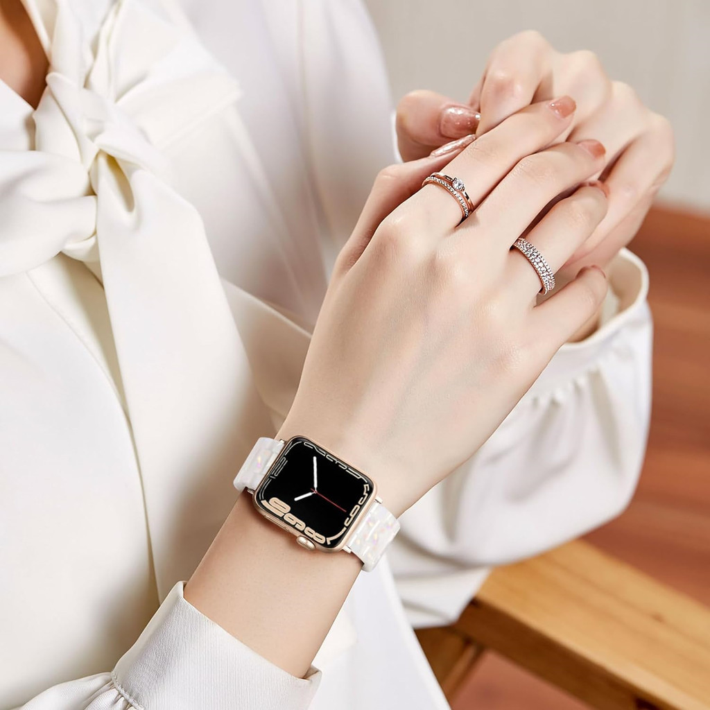 Dây đeo nhựa thời trang cho đồng hồ đeo tay chữ A 45mm 38mm 40mm 41mm 42mm 44mm Ultra 49mm Vòng đeo tay nữ cho iWatch Series 9 8 7 6 5 4 3 SE Phụ kiện dây đeo Correa