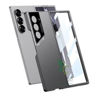Ốp lưng gấp siêu mỏng Slim Raptor cho Samsung Galaxy Z Fold 6 Vỏ kính cường lực phía trước thân thiện với da