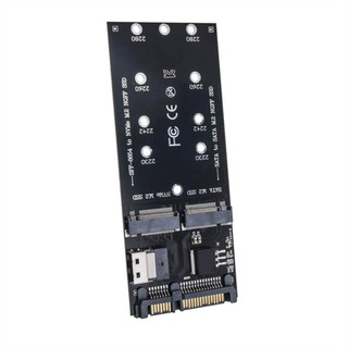 Bộ chuyển đổi SSD M2 M.2 SATA Ngff SSD sang SATA + M2 NVME SSD sang SFF-8654 Bộ chuyển đổi Thẻ mở rộng SATA sang M2