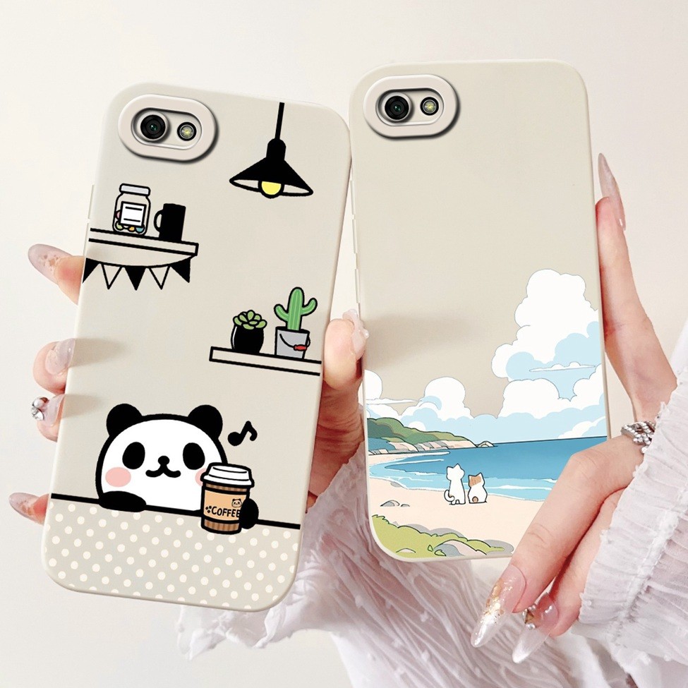 Ốp lưng Vivo Y81i 1812 Y81 1808 Thời trang thẩm mỹ Ốp lưng sơn gấu trúc dễ thương Vivo Y81 1803 Ốp điện thoại V1732A 1808i