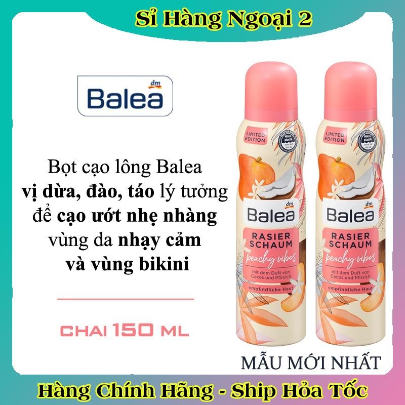 Bọt cạo lông Balea Đức toàn thân và bikini dành cho nữ - Date mới nhất