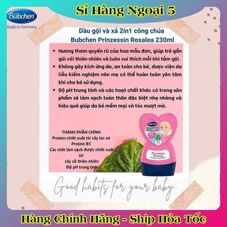 [auth] [ Nội địa Đức Đủ Bill] Dầu gội xả Bubchen 2in1 hình trái tim cho bé từ 1 tuổi chai 230ml [Hot]
