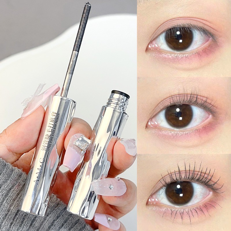A.m. Mascara ống thép nhỏ G - Kem dưỡng lông mày - Kem lót lông mi - Chống thấm nước, dày, xoăn, lâu trôi, không nhòe - Nối mi - Mỹ phẩm trang điểm nữ