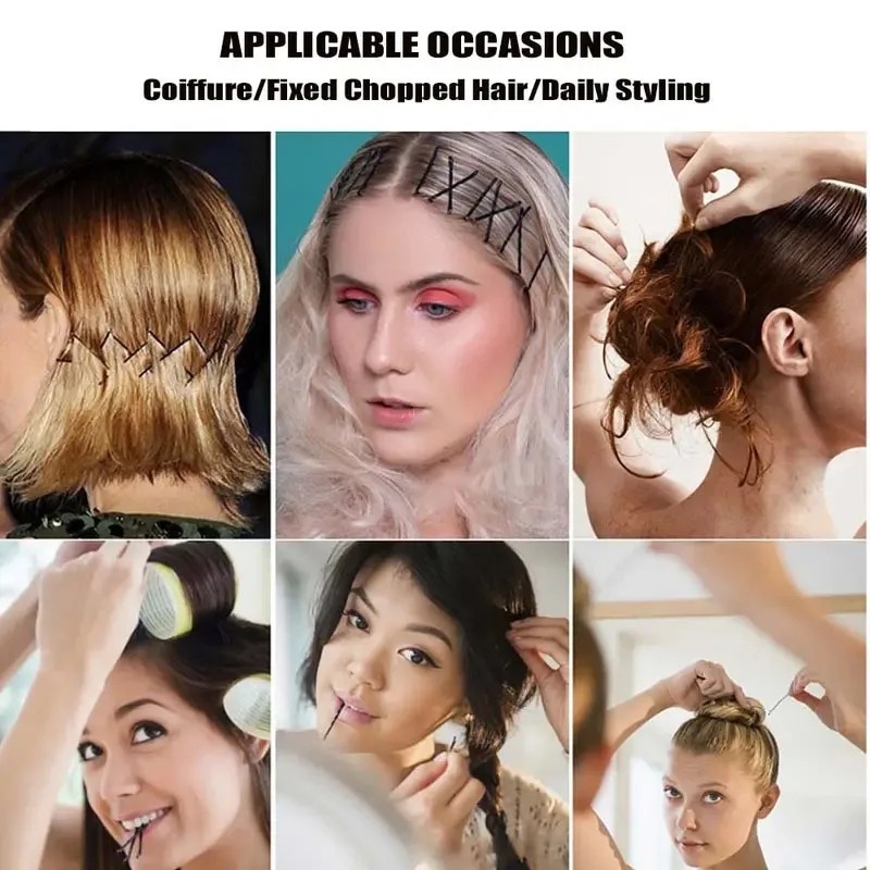 60 / 36 / 10 Chiếc Kẹp Tóc Màu Đen Pin Sóng Kẹp Tóc Kiểu Tóc Tạo Kiểu Kim Loại Kẹp Tóc Barrette Phụ Kiện Tóc