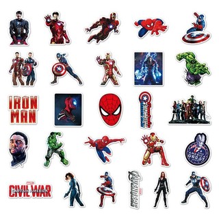 52 Chiếc Disney Marvel The Avengers Dán Siêu Anh Hùng Đề Can Ván Trượt Laptop Miếng Dán Chống Thấm Nước