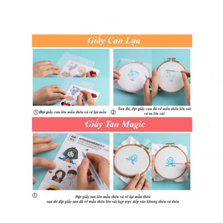 Giấy Tan Magic Scan Mẫu Thêu Hòa Tan Ngay Trong Nước